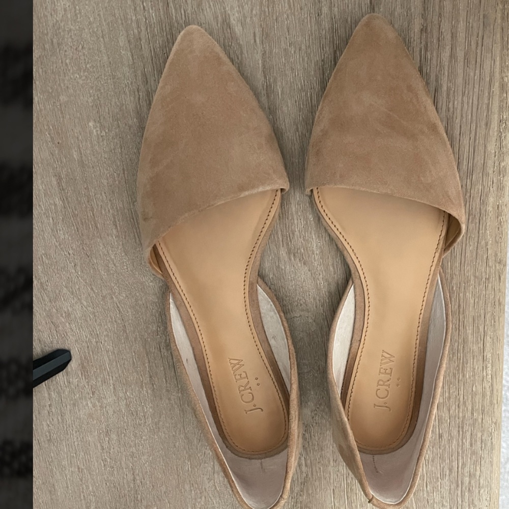 J.Crew Zoe Suede d’Orsay flats